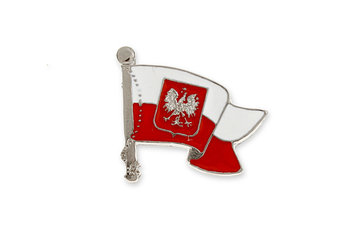 Przypinka Z Powiewająca Flagą Polski Pin - Jubileo