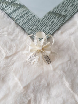 Przypinki dla gości weselnych + ecru srebrne - MyPerfectDay - Inna marka