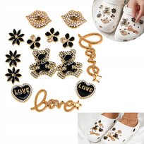 Przypinki do crocs 14 szt GLAMOUR charms, do butów, ozdoba piny błyszczące Inna marka