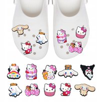 Przypinki do Crocs HELLO KITTY do butów telefonu torby zestaw 10 szt Inna marka