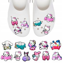 Przypinki do Crocs HELLO KITTY do butów telefonu torby zestaw 11 szt Inna marka