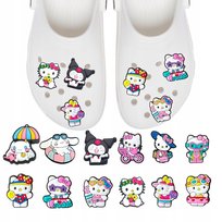 Przypinki do Crocs HELLO KITTY do butów telefonu torby zestaw 12 szt Inna marka