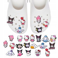 Przypinki do Crocs HELLO KITTY do butów telefonu torby zestaw 19 szt Inna marka