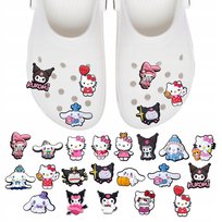 Przypinki do Crocs HELLO KITTY do butów telefonu torby zestaw 20 szt Inna marka