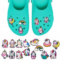 Przypinki do Crocs UNICORN JEDNOROŻEC do butów telefonu torby zestaw 15 szt Inna marka
