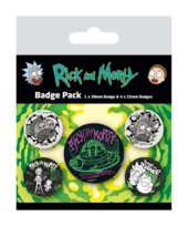 Przypinki do plecaka Rick and Morty Rave Rickrival do ubrań Zestaw przypinek zestaw 5 szt