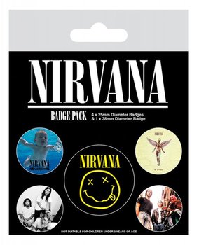 Przypinki Nirvana, 5 szt. - Nirvana