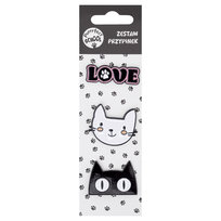 Przypinki, Purrrfect School, Koty, 3 Sztuki