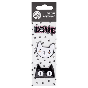 Przypinki, Purrrfect School, Koty, 3 Sztuki - Empik