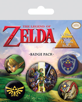 Przypinki PYRAMID INTERNATIONAL, The Legend Of Zelda, 5 szt - Pyramid International