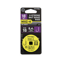 Przypony do methody Matrix MXC-4 Barbless X-Strong Bait Band 8 szt. transparentne GRR069 14 / 0.20 mm