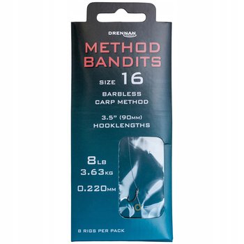 PRZYPONY DO METODY BEZZADZIOROWE DRENNAN METHOD BANDITS CARP METHOD - 10 - DRENNAN