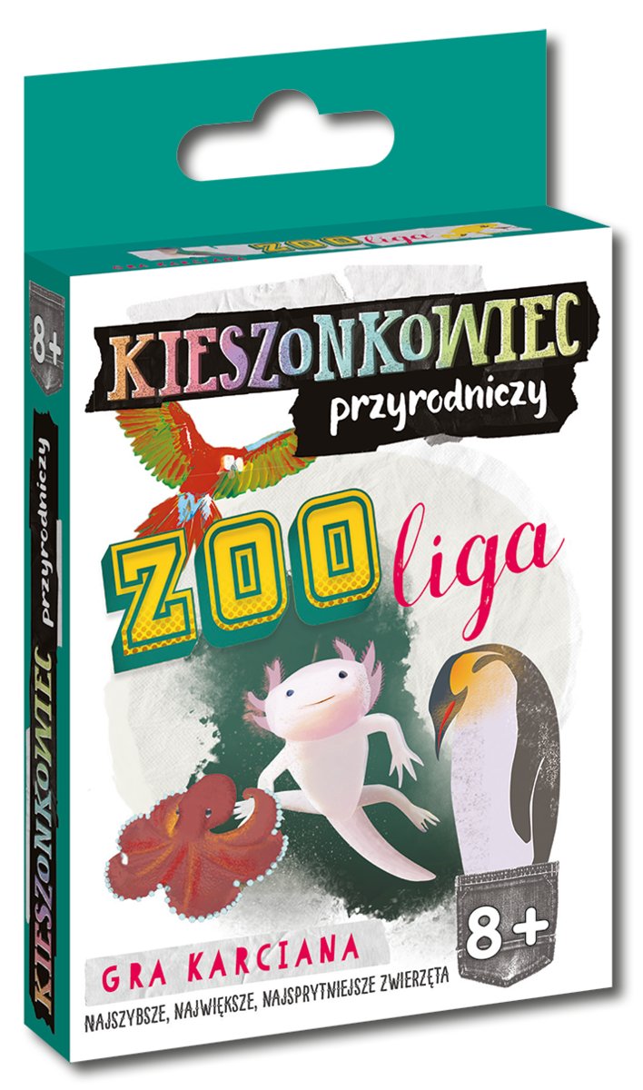 Przyroda Zoo Liga, gra karciana, wydanie kieszonkowe, Edgard