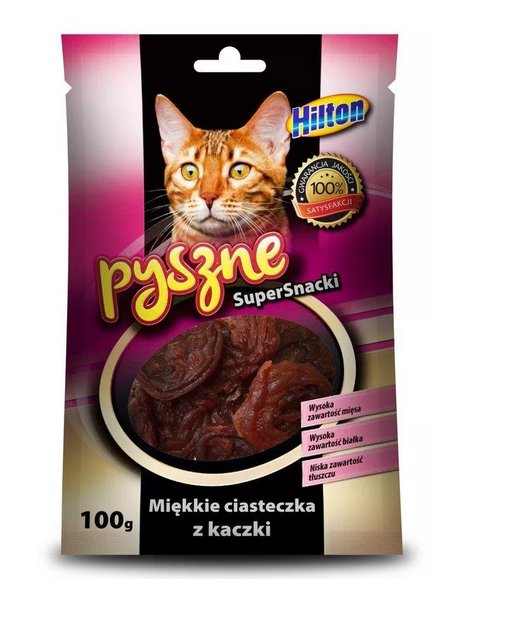 Фото - Корм для кішок HILTON Przysmak dla kota - miękkie ciasteczka z kaczki , 100 g 