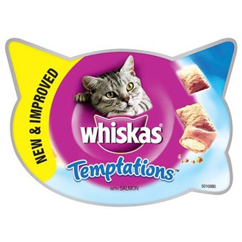 Przysmak dla kota WHISKAS Temptations z łososiem, 60 g. - Whiskas