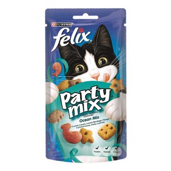 Przysmak dla kotów dorosłych, Party Mix Ocean Mix FELIX, 60 g  . - Felix