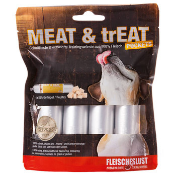 Przysmak dla psa MeatLove Meat & TrEat Poultry 4 x 40 g 100% Kurczak - Meatlove