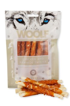 Przysmak dla psa WOOLF Chicken and Rawhide Twister, 100 g - WOOLF