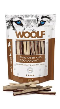Przysmak dla psa WOOLF Long Soft Rabbit and Cod Sandwich, 100 g - WOOLF