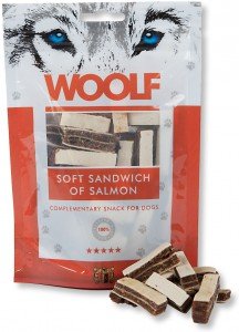 Przysmak dla psa WOOLF Soft Sandwich of Salmon, 100 g - WOOLF
