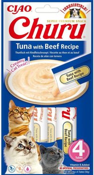 Przysmak Inaba CHURU Tuńczyk z wołowiną dla kota 4x14g - Inna marka