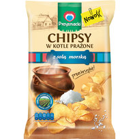 Przysnacki chipsy w kotle prażone z solą morską