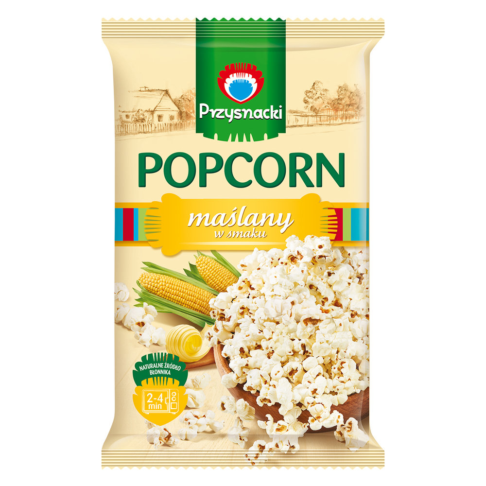 Przysnacki popcorn do mikrofali maślany 100 g Przysnacki Sklep