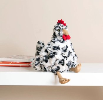 Przytulanka czarno-biały kurczak Henley Manhattan Toy - Manhattan Toy