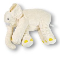 Przytulanka Słonik podusia Słoń pluszowy poduszka Biały Ecru