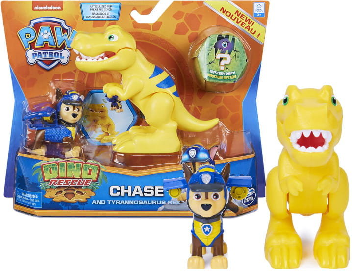 Zdjęcia - Figurka / zabawka transformująca Spin Master Psi Patrol Figurka Chase+Dinozaur Dino Rescue 