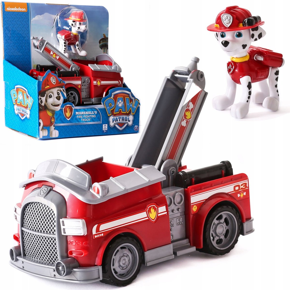 PSI PATROL WÓZ STRAŻACKI + FIGURKA MARSHALL DLA FANA SERII PSI PATROL