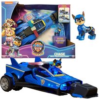 Psi Patrol Film 2, Pojazd Chase'a z figurką, Deluxe