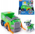 Psi Patrol, pojazd transformujący śmieciarka z figurką Rocky - Spin Master