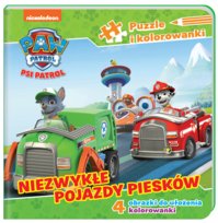 Psi Patrol. Puzzle i kolorowanki. Niezwykłe pojazdy piesków Opracowanie zbiorowe