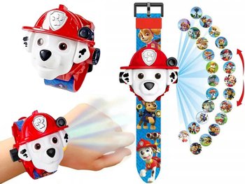 Psi Patrol Zegarek 3D Z Projektorem Marshall Straż - Inna marka