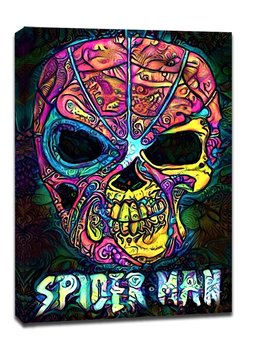 PsychoSkulls, Spider-Man, Marvel - obraz na płótnie 40x60 cm - Galeria Plakatu