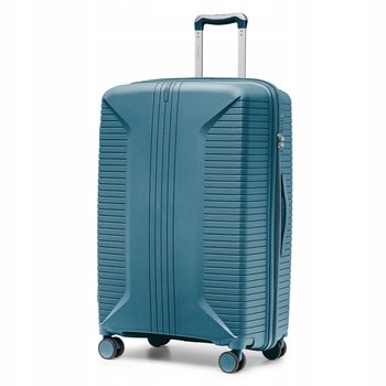 PUCCINI Walizka Duża Podróżna Na Kółkach PP Twarda Morska PP027A-5E - PUCCINI