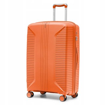 PUCCINI Walizka Duża Podróżna Na Kółkach PP Twarda Pomarańczowa PP027A-9 - PUCCINI
