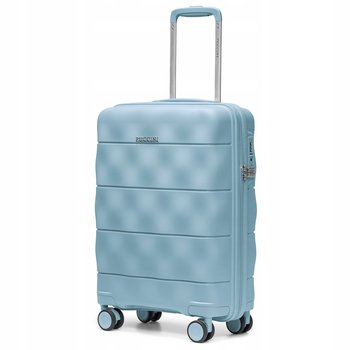 PUCCINI Walizka Kabinowa Podróżna Lekka Polipropylenowa Niebieska PP026C-7B - PUCCINI