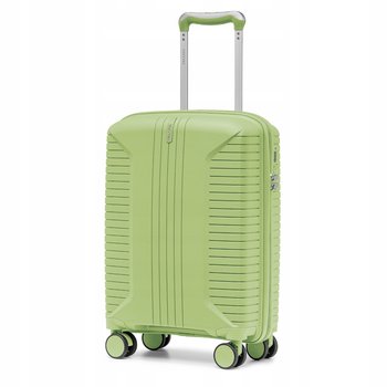 PUCCINI Walizka Kabinowa Podróżna Na Kółkach PP Twarda Zielona PP027C-5C - PUCCINI