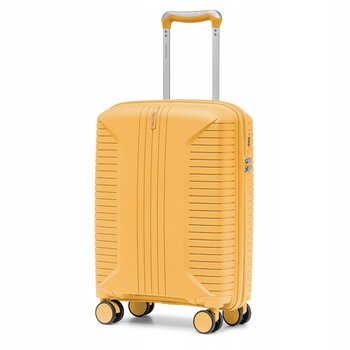 PUCCINI Walizka Kabinowa Podróżna Na Kółkach PP Twarda Żółta PP027C-6 - PUCCINI