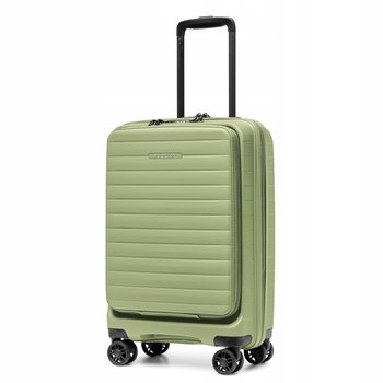 PUCCINI Walizka Kabinowa Podróżna z Kieszenią Zewnętrzną Zielona PP028C-5 - PUCCINI
