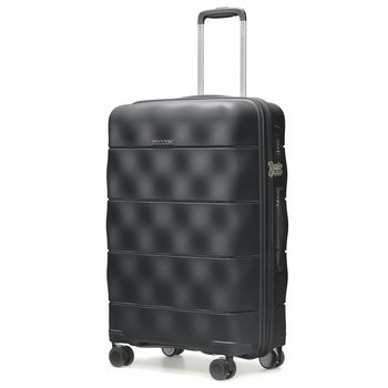 PUCCINI Walizka Średnia Podróżna Lekka Polipropylenowa Czarna PP026B-8 - PUCCINI