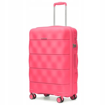 PUCCINI Walizka Średnia Podróżna Lekka Polipropylenowa Różowa PP026B-9C - PUCCINI