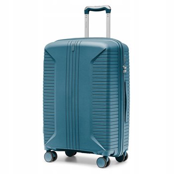 PUCCINI Walizka Średnia Podróżna Na Kółkach PP Twarda Morska PP027B-5E - PUCCINI