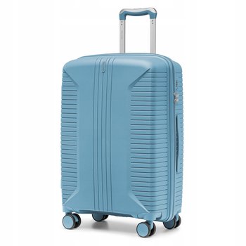 PUCCINI Walizka Średnia Podróżna Na Kółkach PP Twarda Niebieska PP027B-7B - PUCCINI