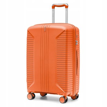 PUCCINI Walizka Średnia Podróżna Na Kółkach PP Twarda Pomarańczowa PP027B-9 - PUCCINI