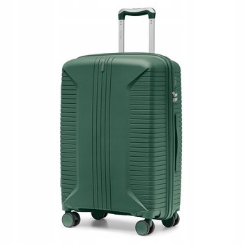 PUCCINI Walizka Średnia Podróżna Na Kółkach PP Twarda Zielona PP027B-5D - PUCCINI