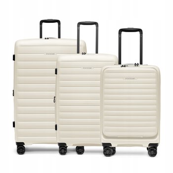 PUCCINI Zestaw Komplet 3 WALIZEK Podróżnych PP 4 Kółka Twarde 3w1 PP028-0 - PUCCINI