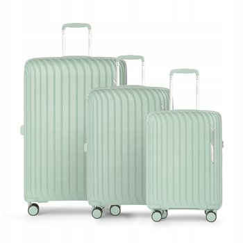 PUCCINI Zestaw WALIZEK Podróżnych Komplet Twarde Polipropylen 3w1 PP024-5C - PUCCINI